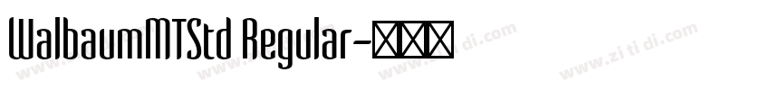 WalbaumMTStd Regular字体转换